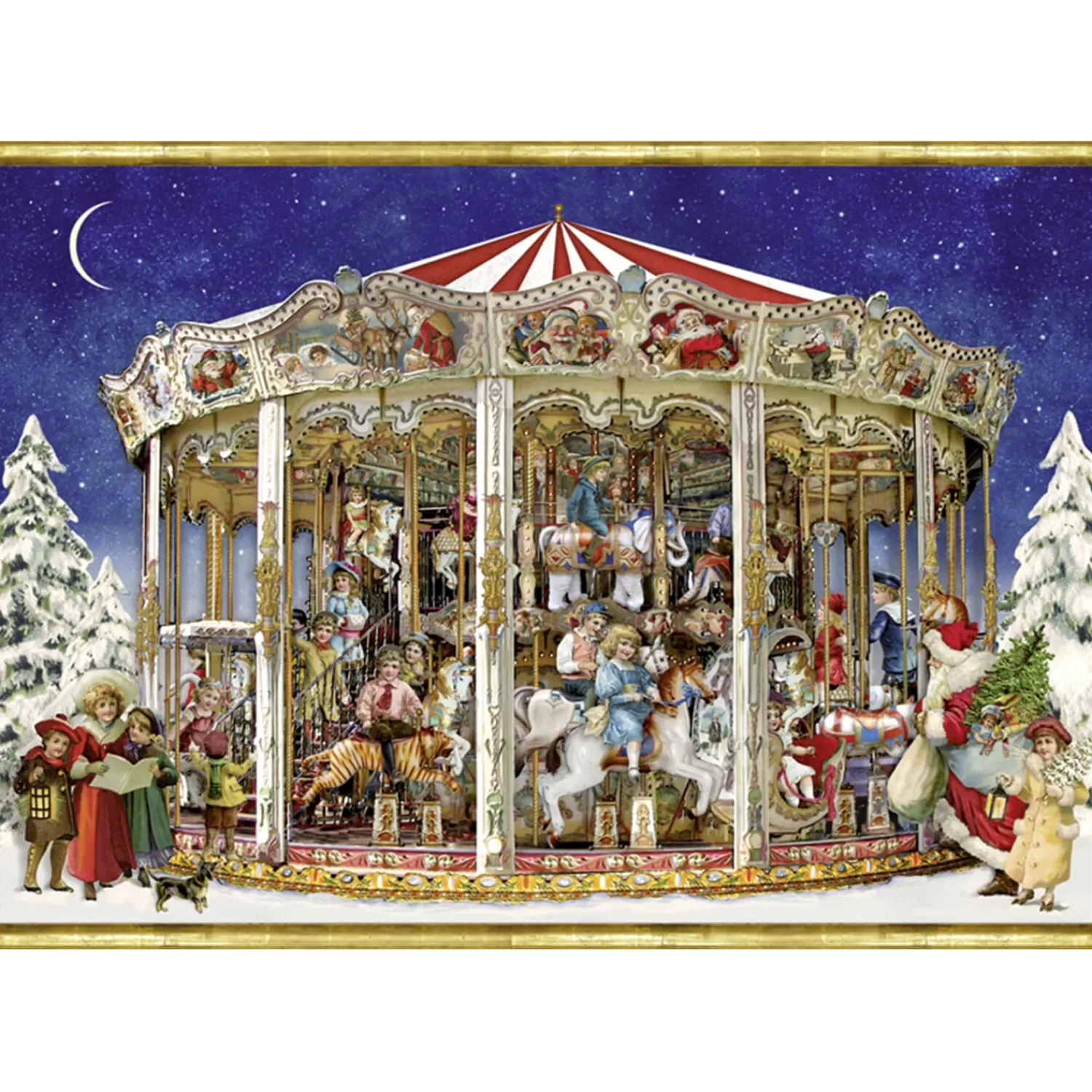 Käthe Wohlfahrt Adventsdeko & Kalender<Adventskalender "Nostalgisches Weihnachtskarussell"