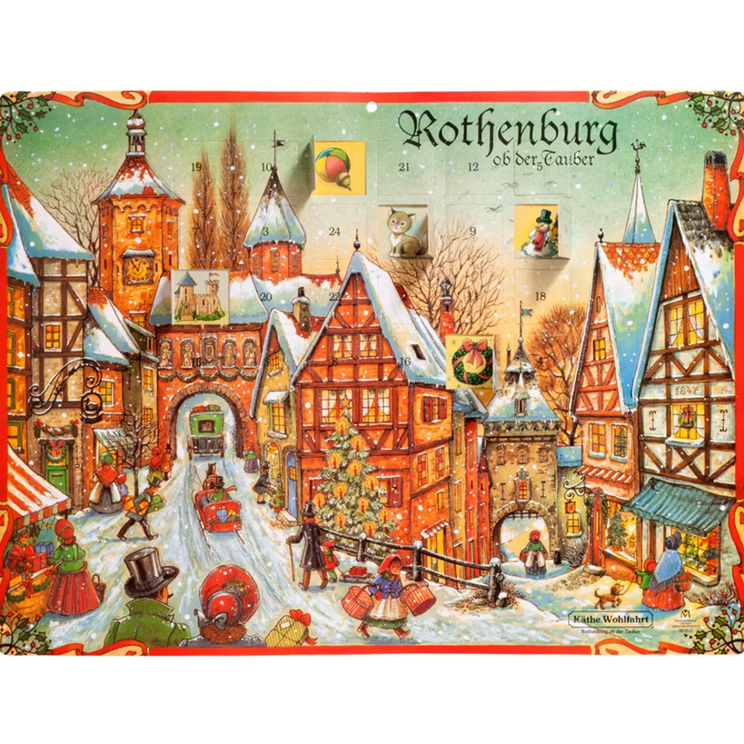 Käthe Wohlfahrt Rothenburg Motive<Adventskalender "Rothenburg"