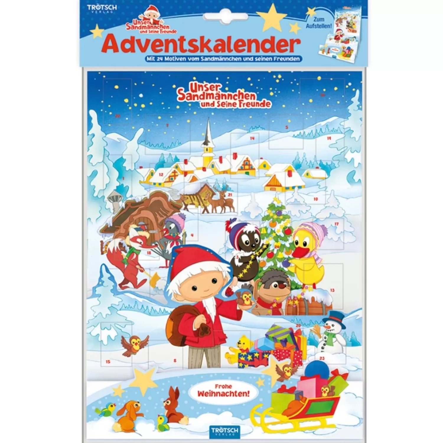 Trötsch Verlag Unser Sandmännchen Und Seine Freunde<Aufstell-Adventskalender "Sandmann"