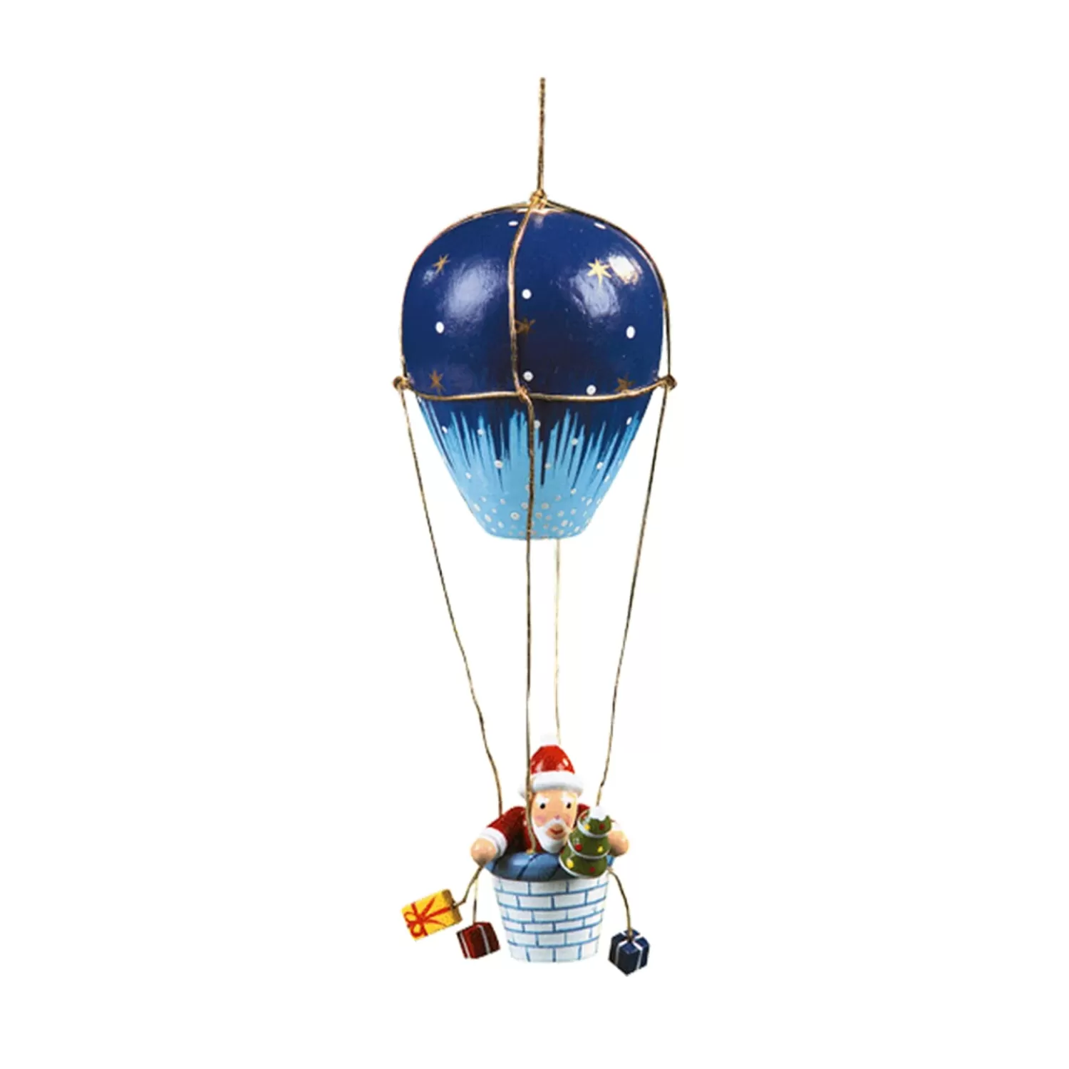 Käthes Original Baumschmuck Aus Holz<Ballon Mit Weihnachtsmann