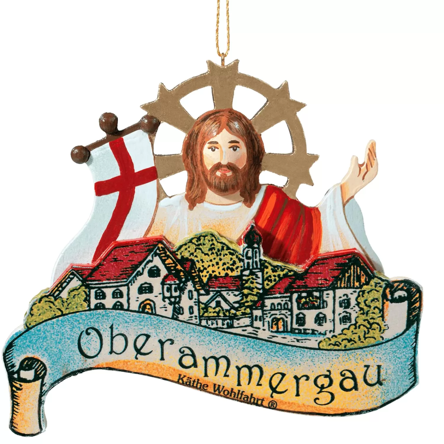 Käthes Original Bayern Motive<Baumbehang "Passion Oberammergau"