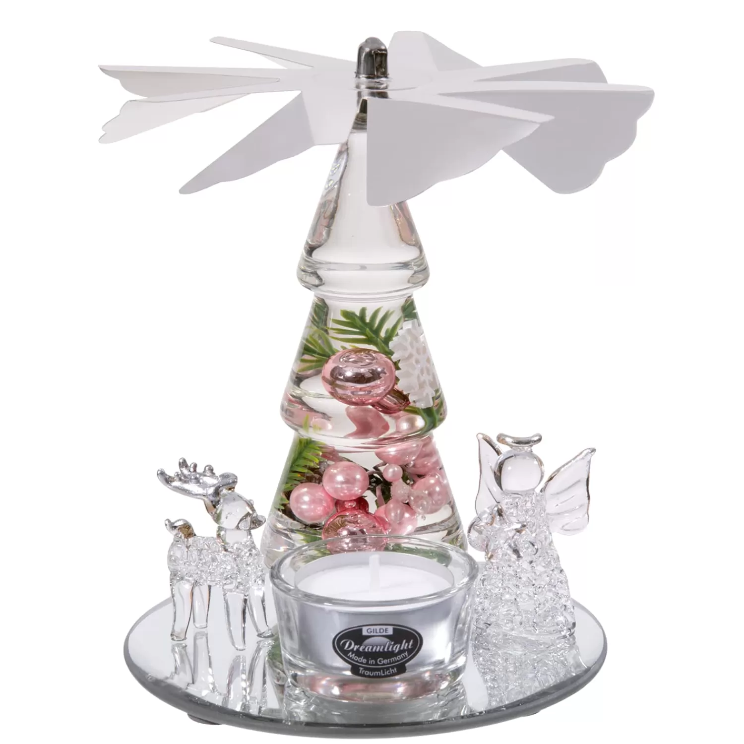 Käthe Wohlfahrt Kerzen & Teelichthalter<Dreamlight "Frozen Nature" - Pyramide Mini