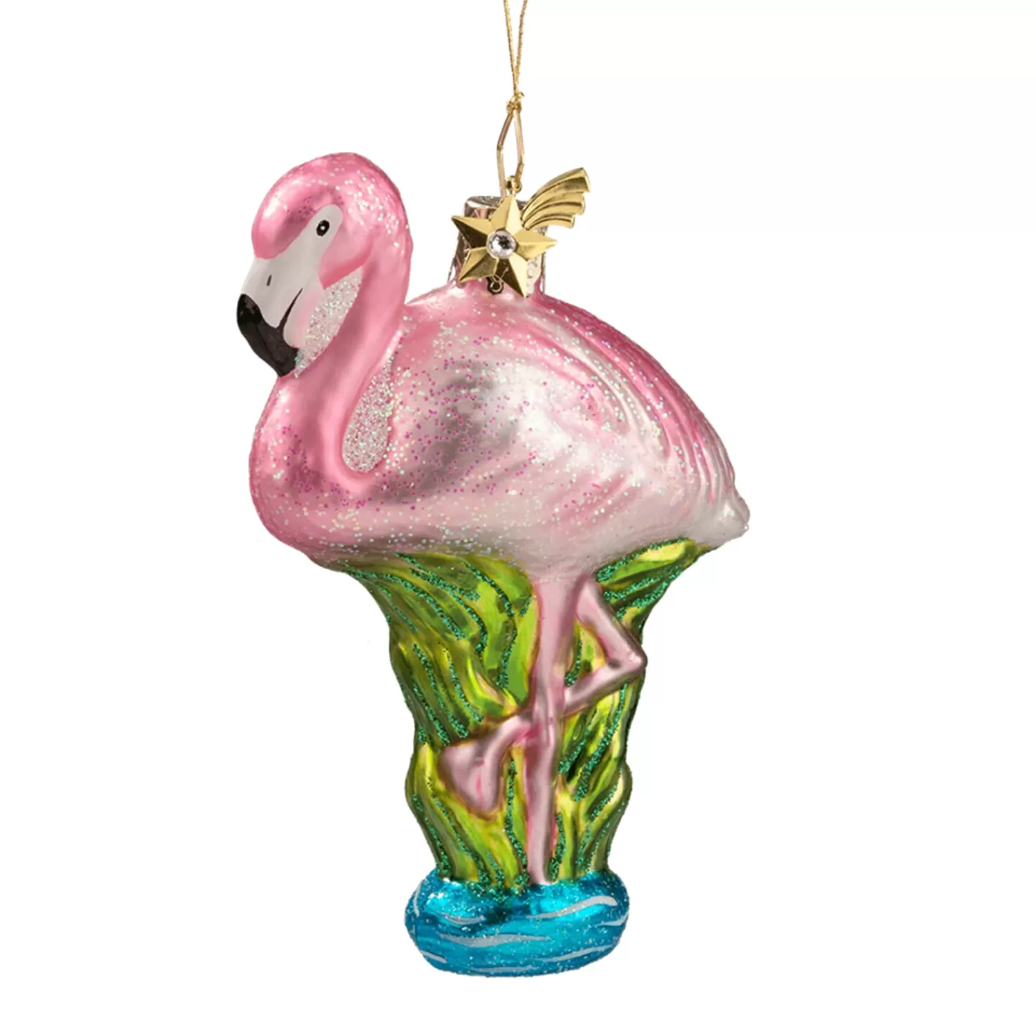 Poesie in Glas Baumschmuck Aus Glas<Flamingo