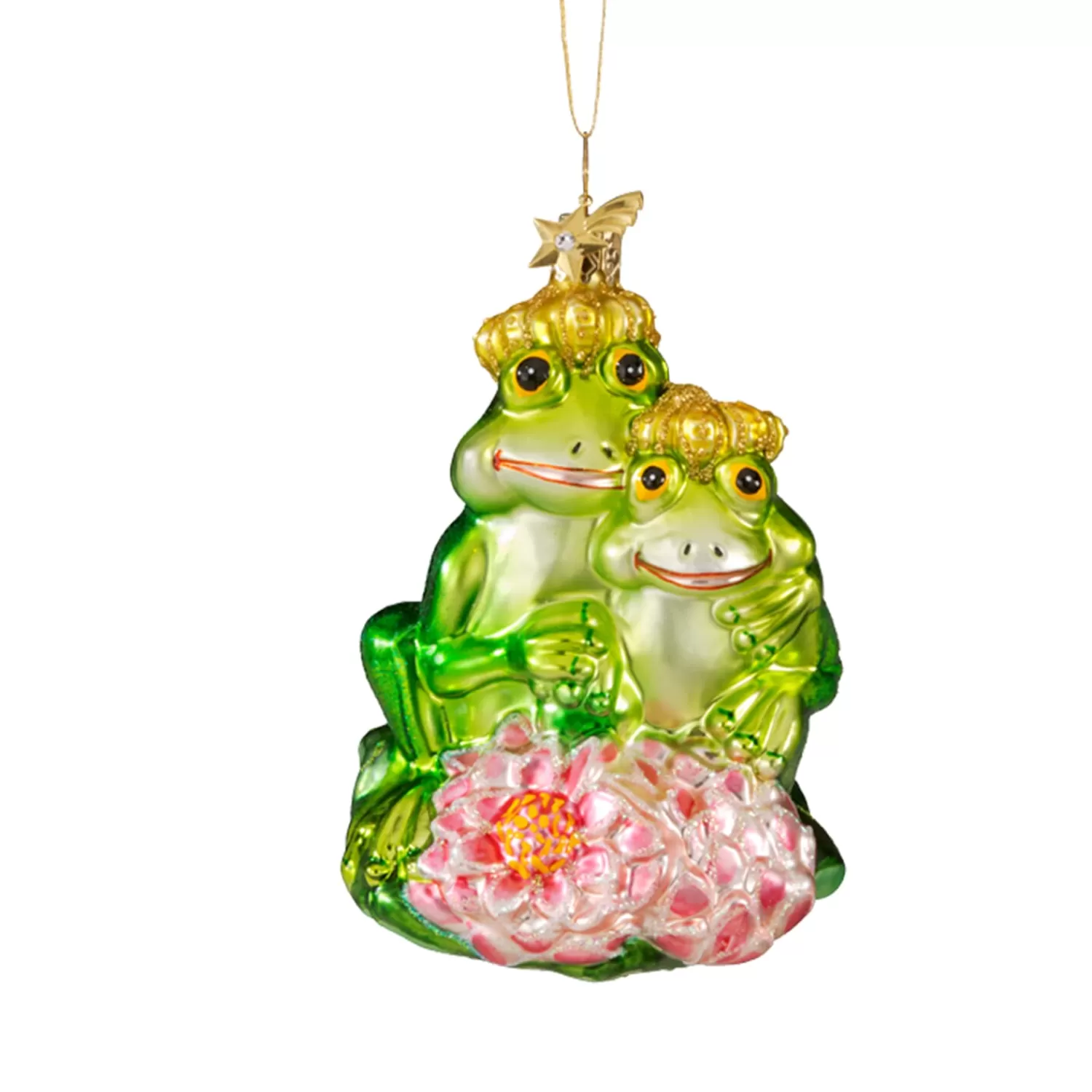 Poesie in Glas Baumschmuck Aus Glas<Froschkonigspaar