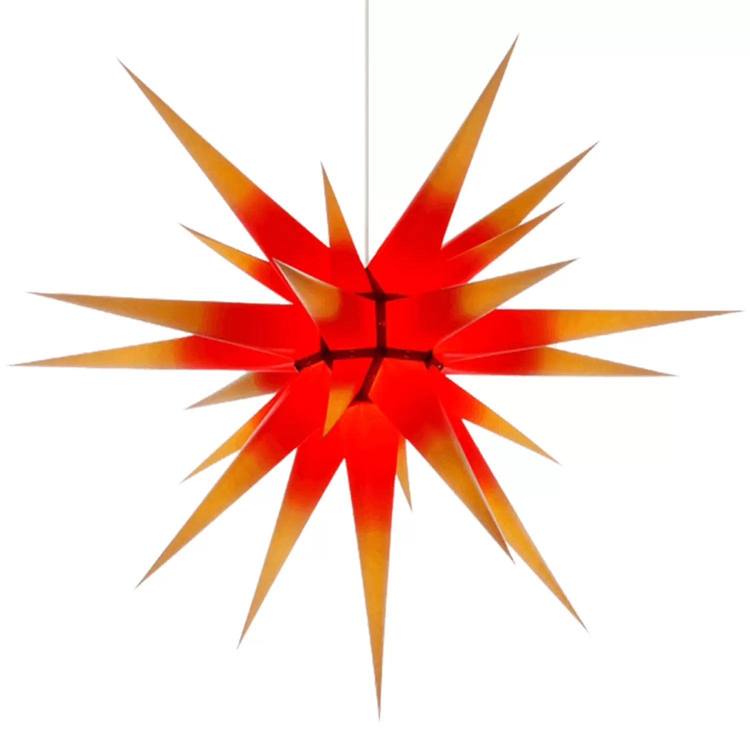 Herrnhuter Sterne Sterne<Herrnhuter Papierstern, Rot/Gelb, 80Cm