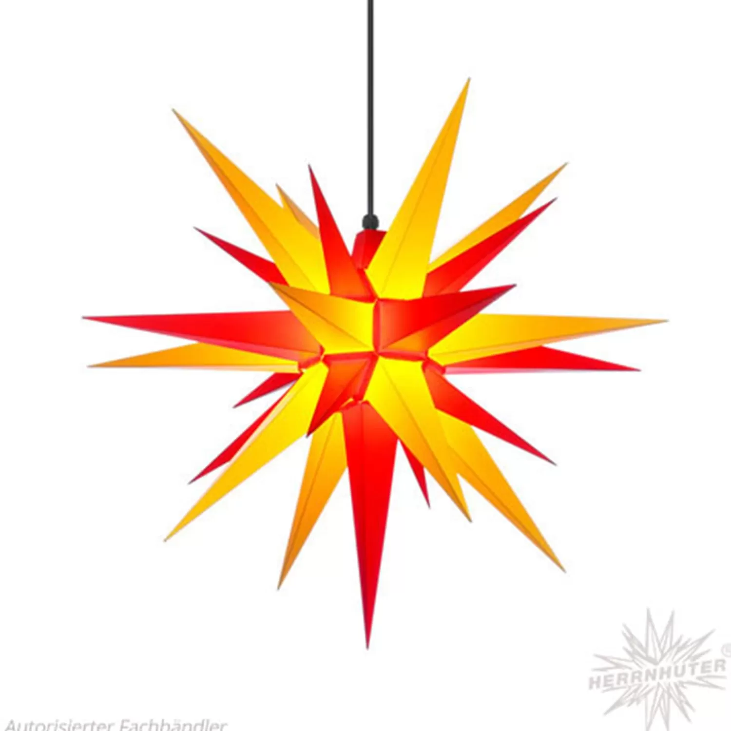 Herrnhuter Sterne Sterne<Herrnhuter Stern, Gelb/Rot, 68Cm, Kunststoff