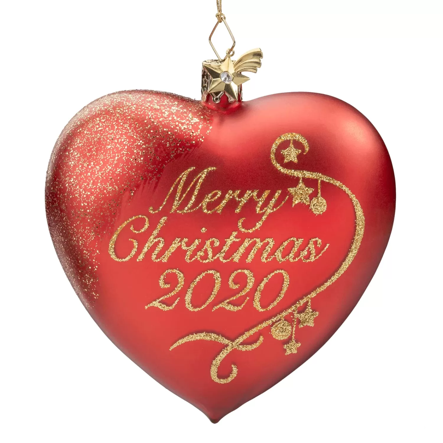 Poesie in Glas Baumschmuck Aus Glas<Herz "Merry Christmas 2020"