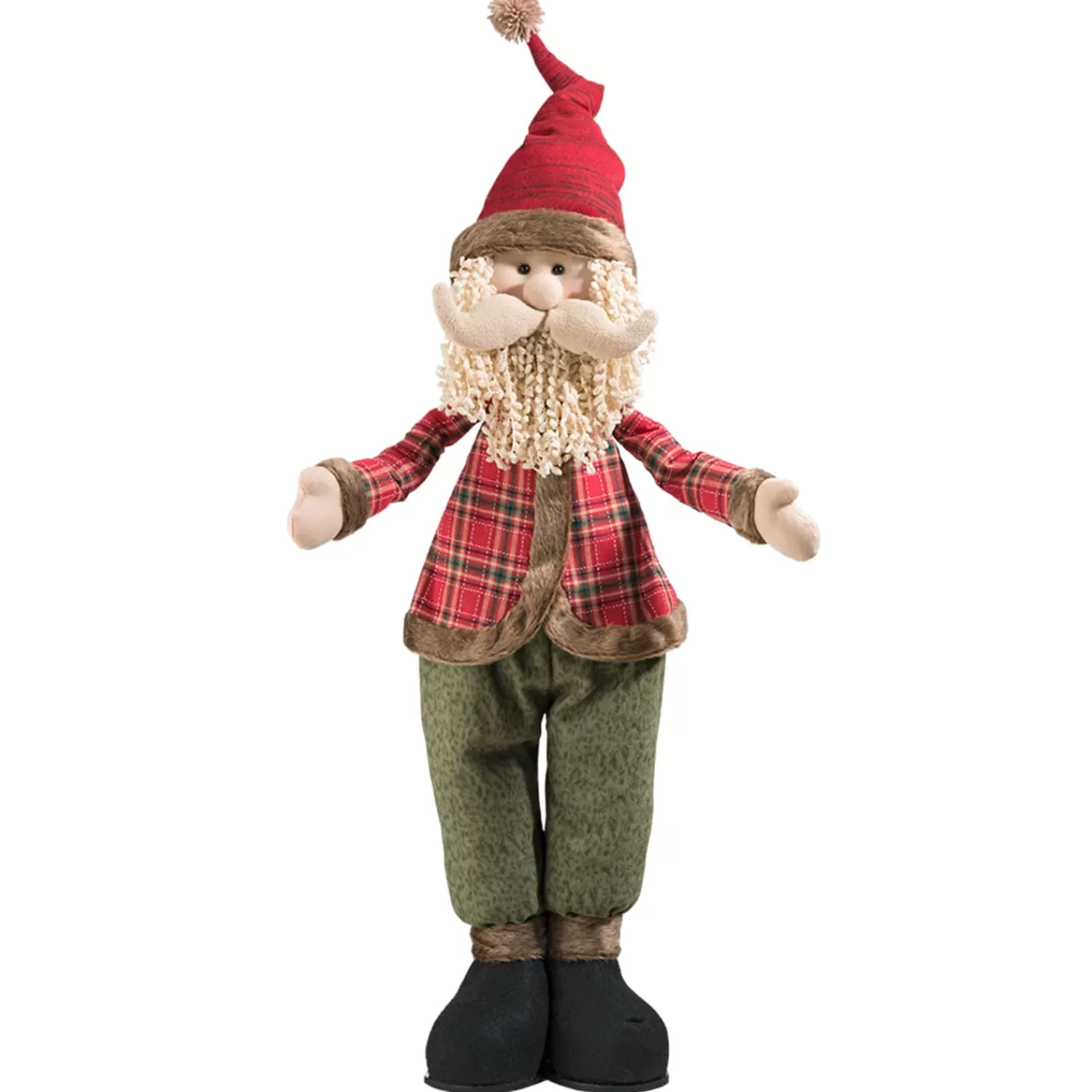 Käthe Wohlfahrt Standfiguren<Karierter Weihnachtsmann