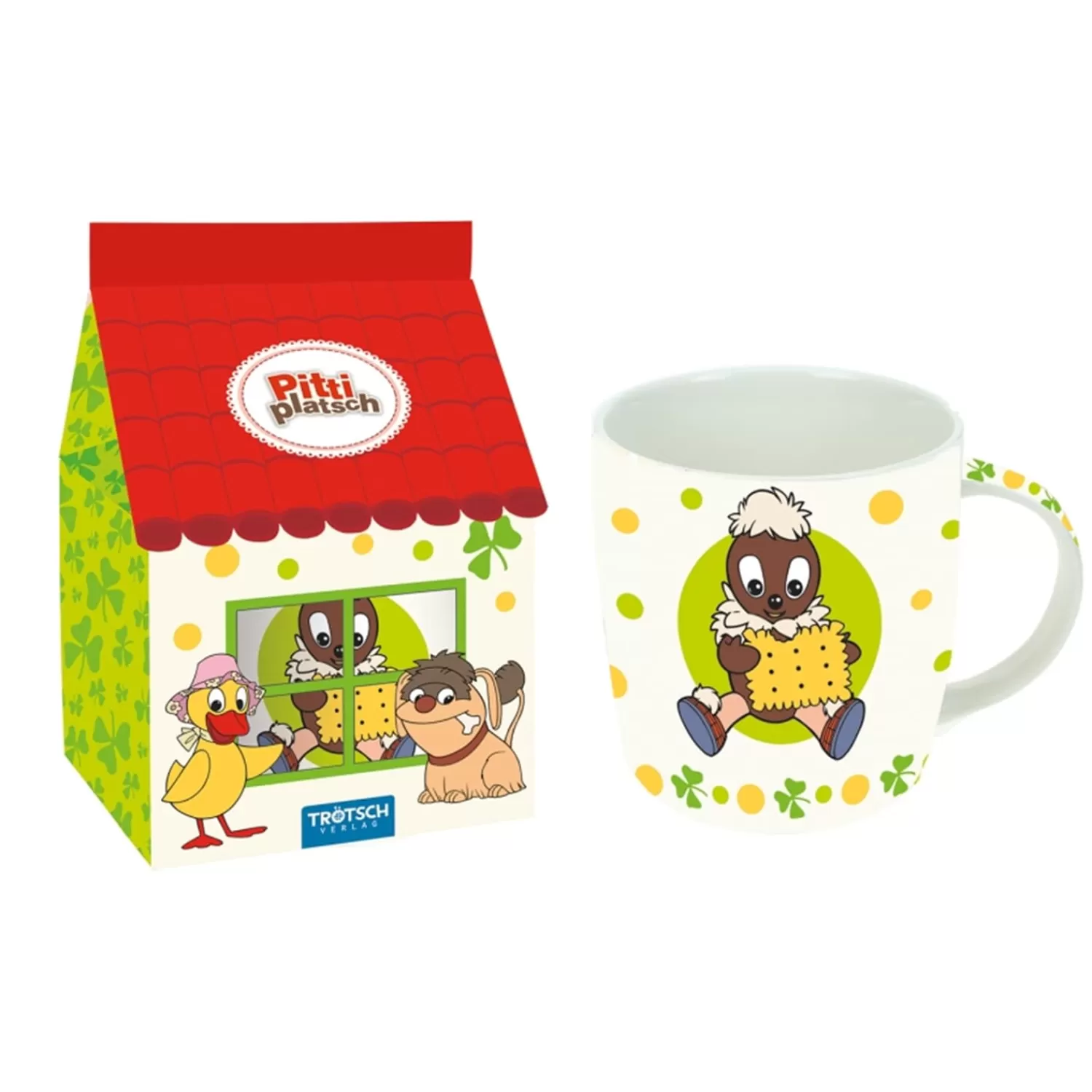 Trötsch Verlag Unser Sandmännchen Und Seine Freunde<Kindertasse "Pittiplatsch" Im Haus