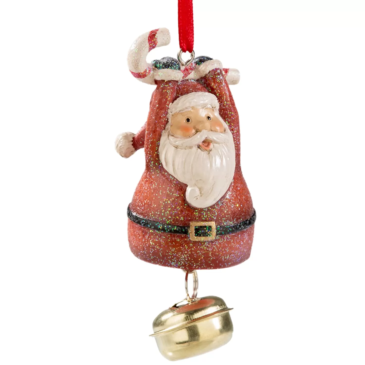 Käthe Wohlfahrt Baumschmuck Aus Kunstharz<Klingender Weihnachtsmann Mit Glockchen