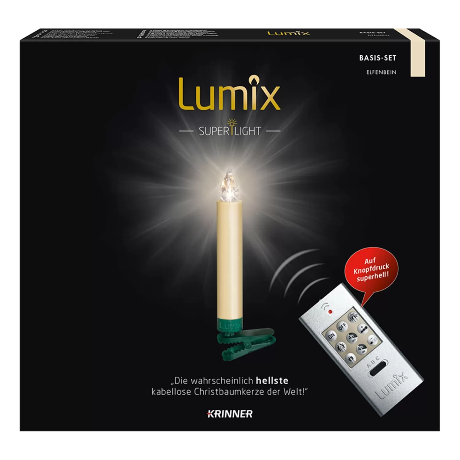 Krinner Beleuchtung Außenbereich<Lumix Superlight 10 Kerzen Basis Set In Elfenbein