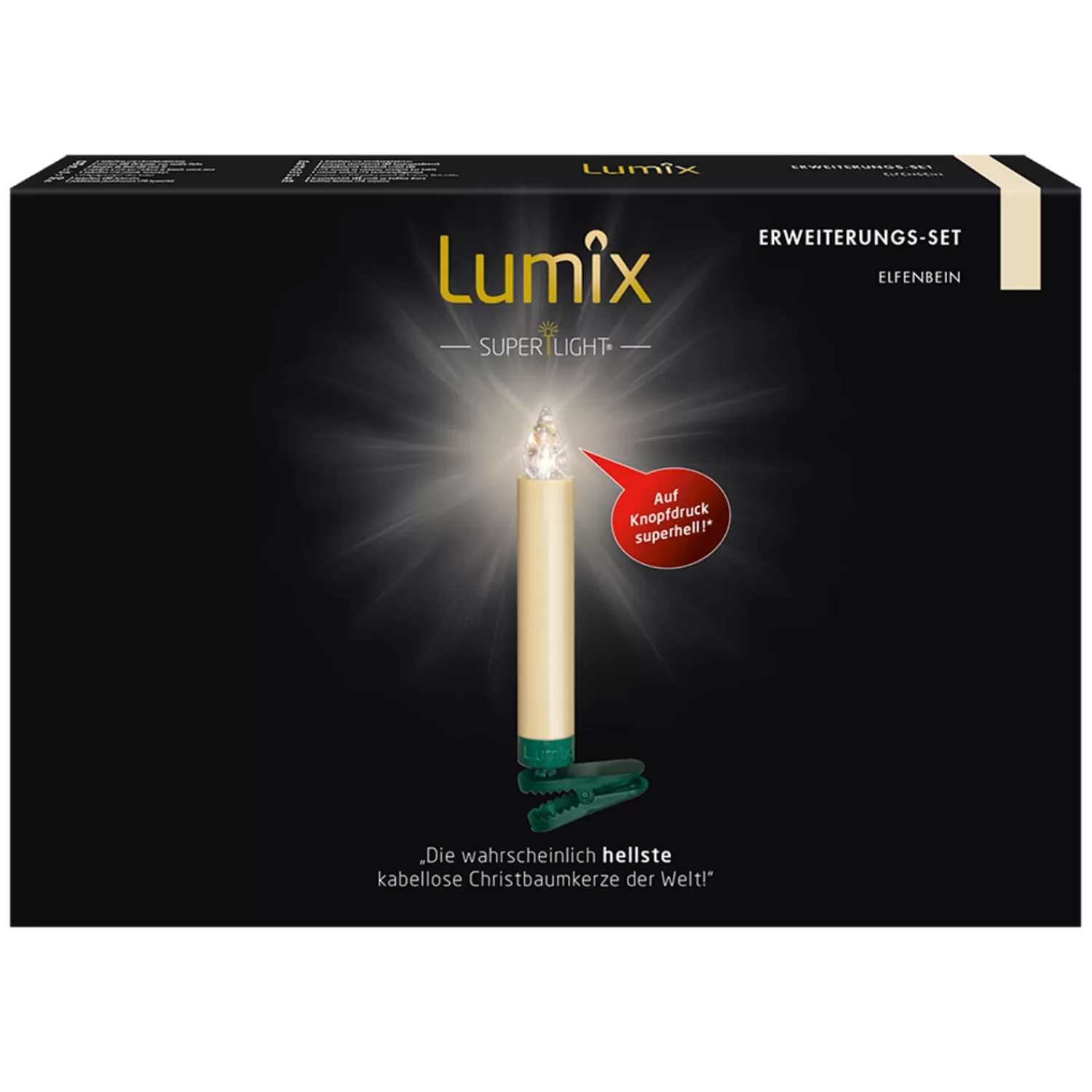 Krinner Beleuchtung Außenbereich<Lumix Superlight 5 Kerzen Erweiterungsset In Elfenbein