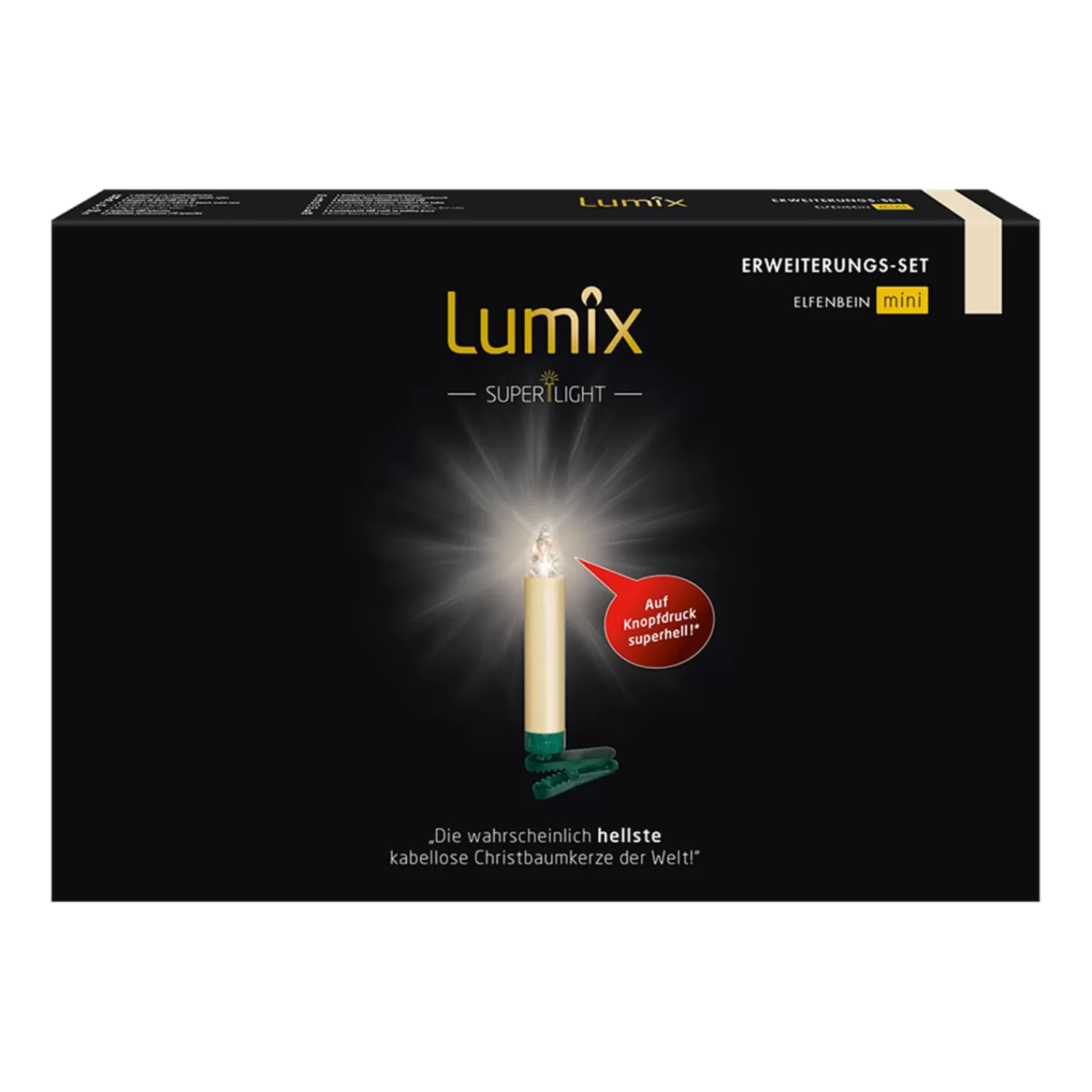 Krinner Beleuchtung Außenbereich<Lumix Superlight 6 Mini Kerzen Erweiterungsset In Elfenbein