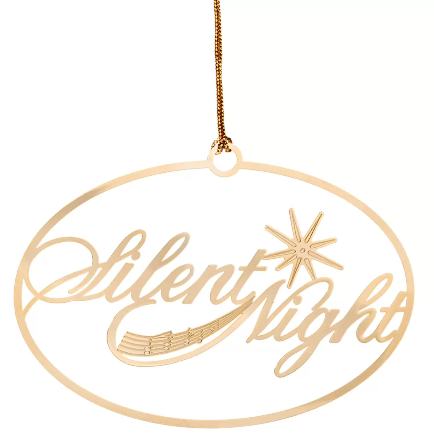 Käthe Wohlfahrt Baumschmuck Aus Messing<Messingornament "Silent Night"