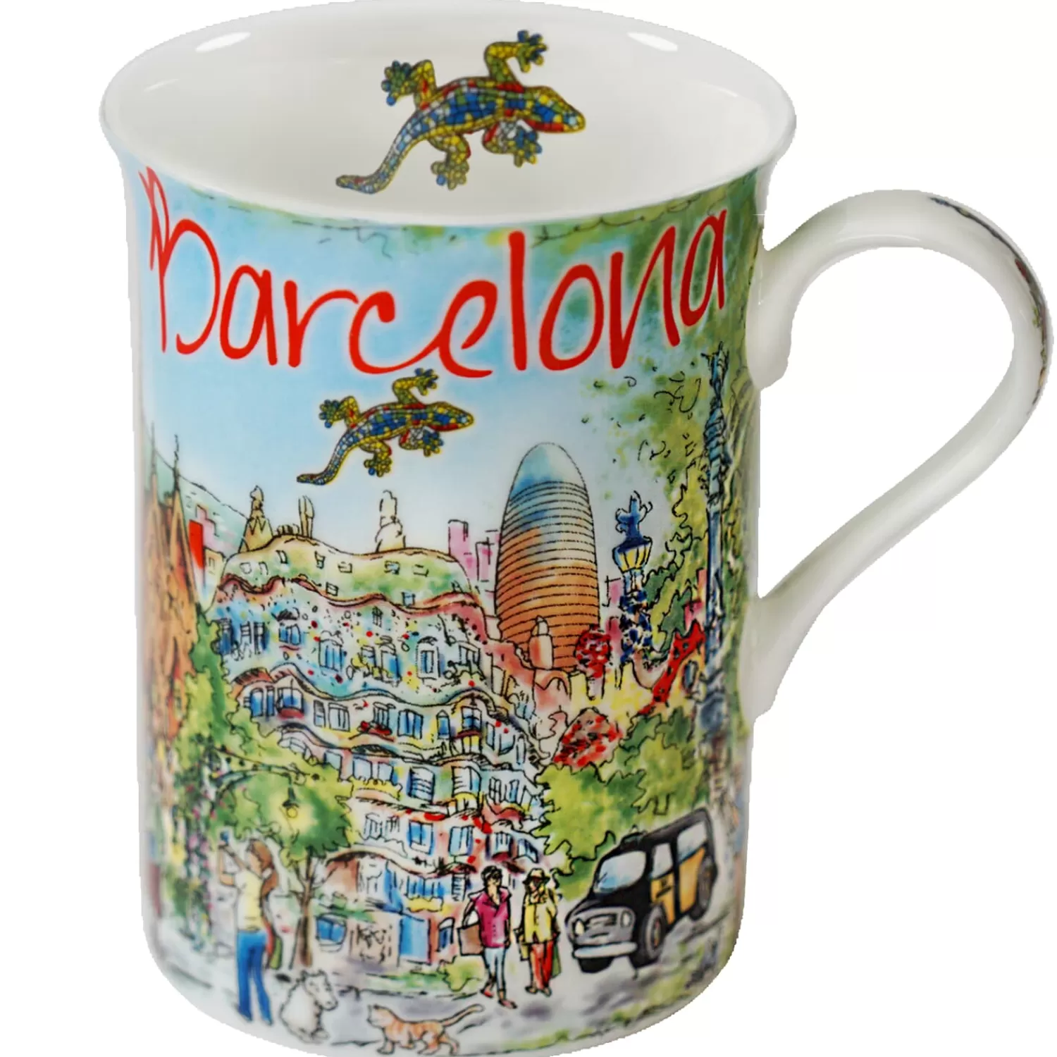 Käthe Wohlfahrt Tischdeko<Porzellan-Tasse "Barcelona"