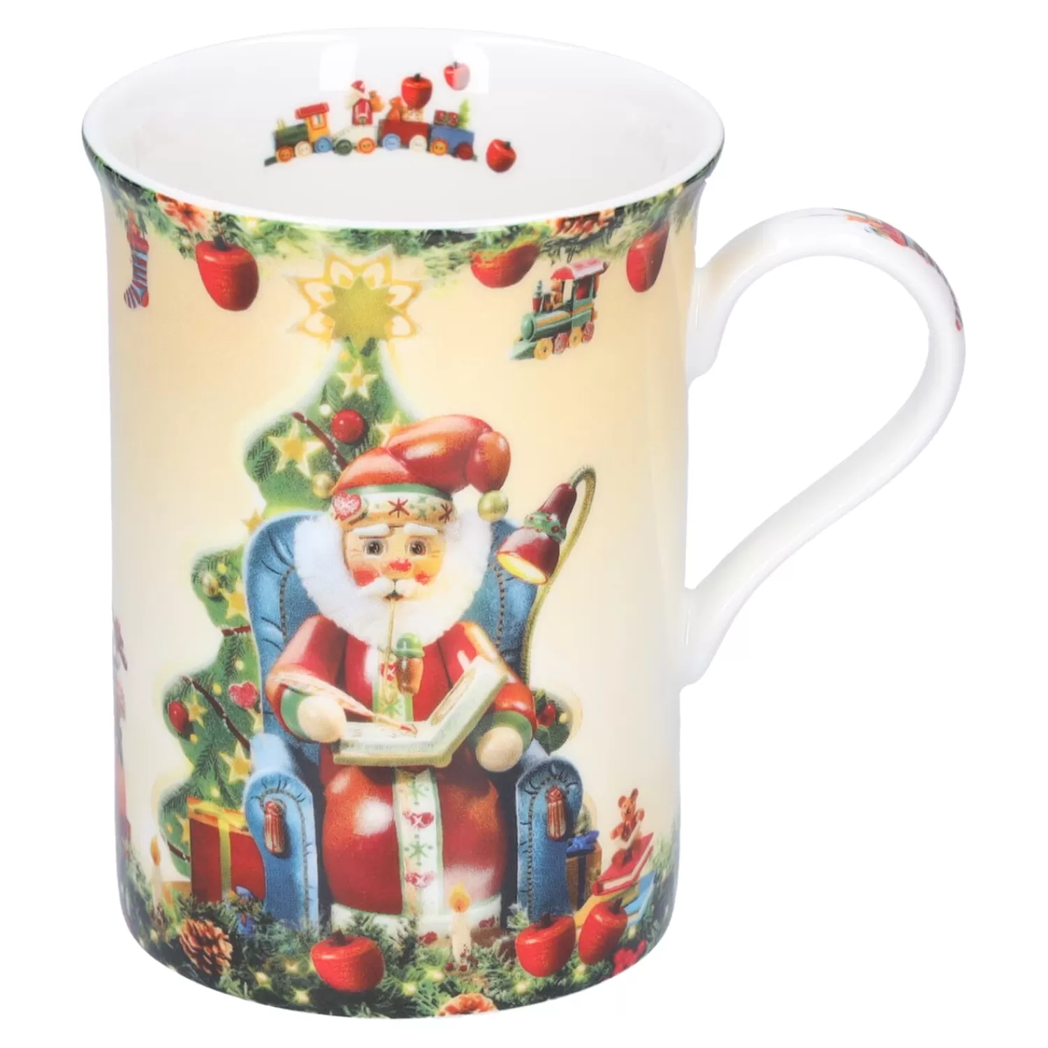 Käthe Wohlfahrt Tischdeko<Porzellan-Tasse "Weihnachtsmann Im Sessel"