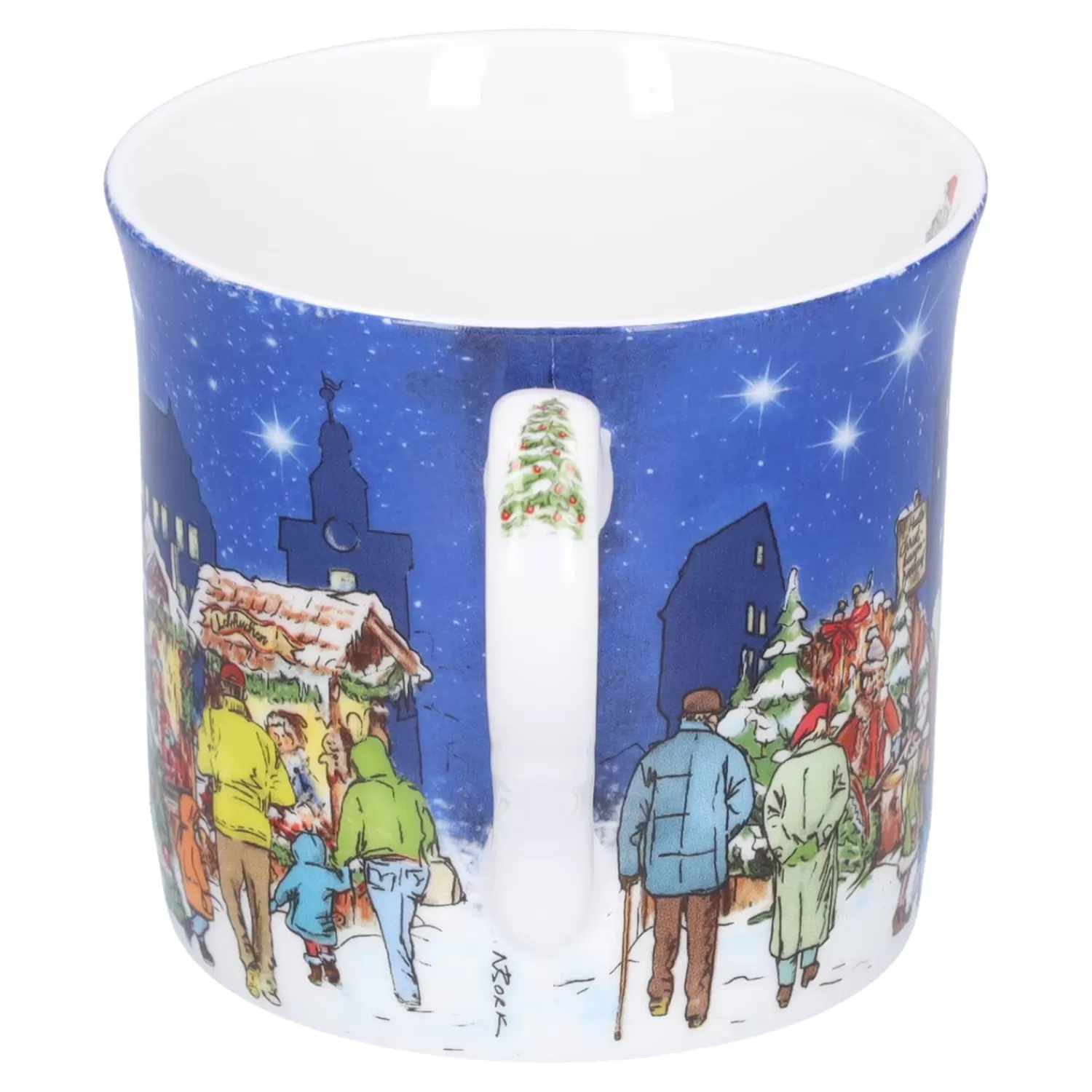 Käthe Wohlfahrt Tischdeko<Porzellan-Tasse "Weihnachtsmarkt"