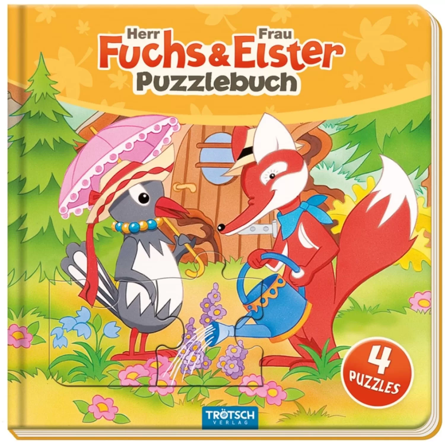 Trötsch Verlag Spielzeug<Puzzlebuch "Herr Fuchs Und Frau Elster"