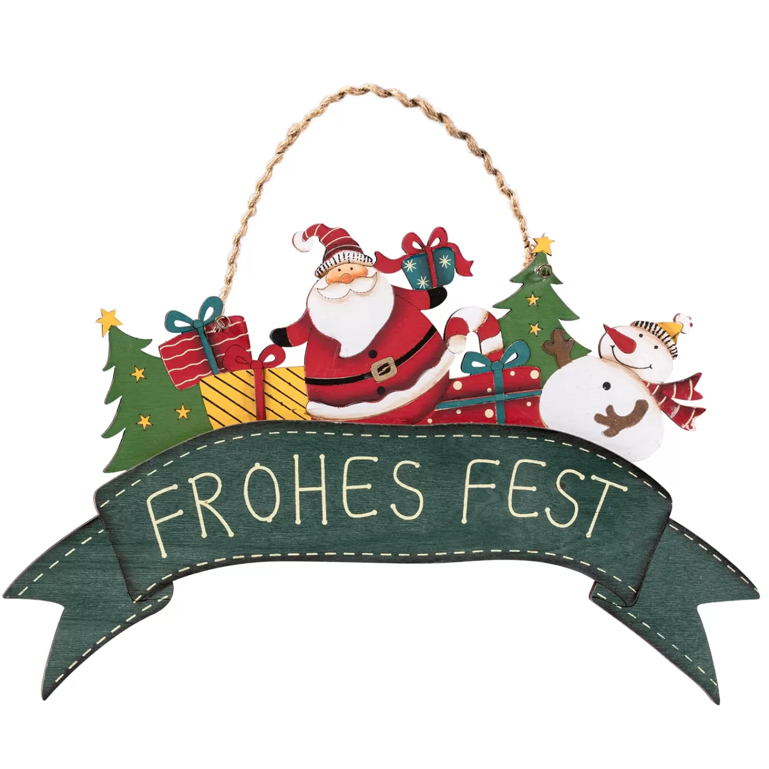 Käthe Wohlfahrt Hängedeko<Schild "Frohes Fest"