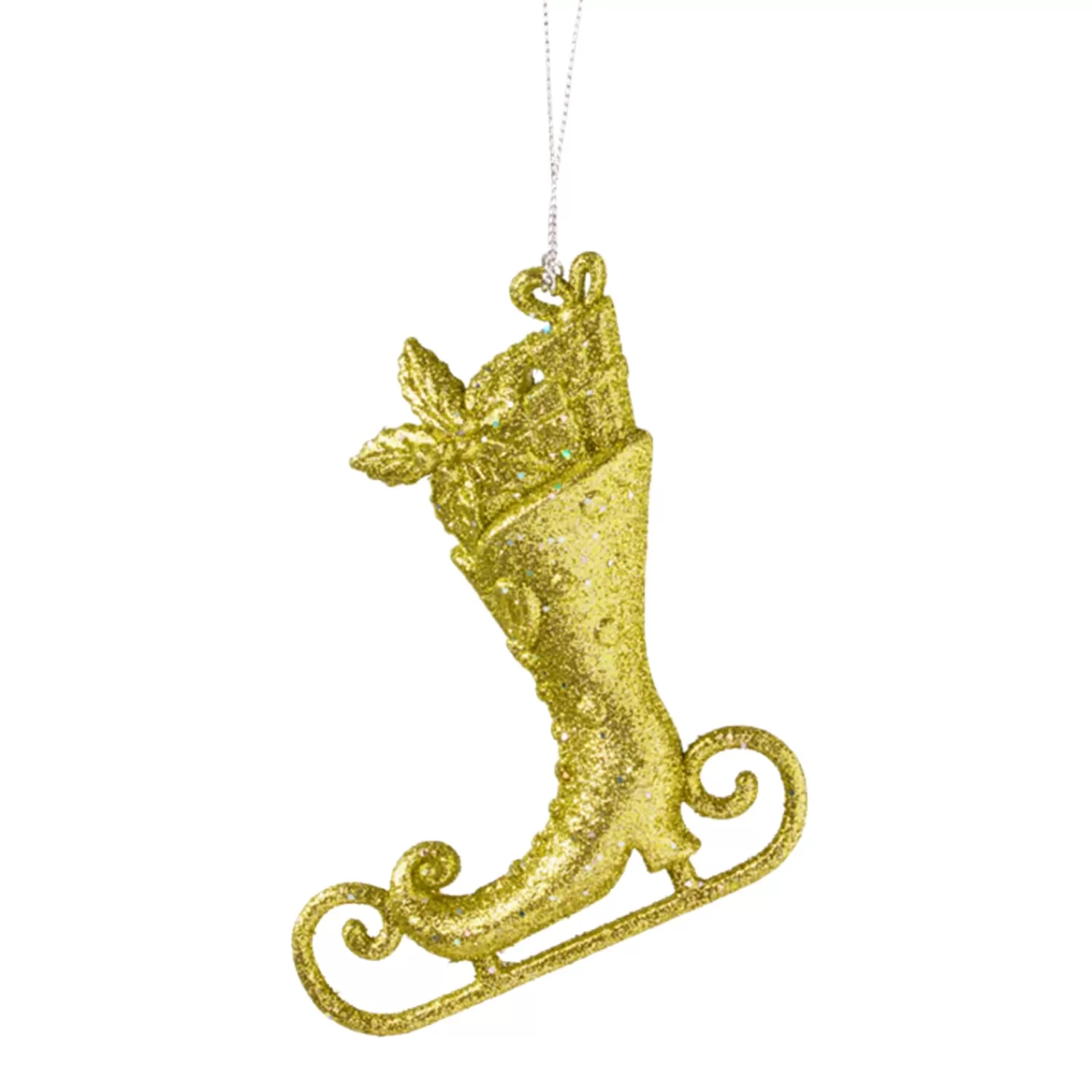 Käthe Wohlfahrt Baumschmuck Aus Kunststoff<Schlittschuh Mit Glimmer, Gold