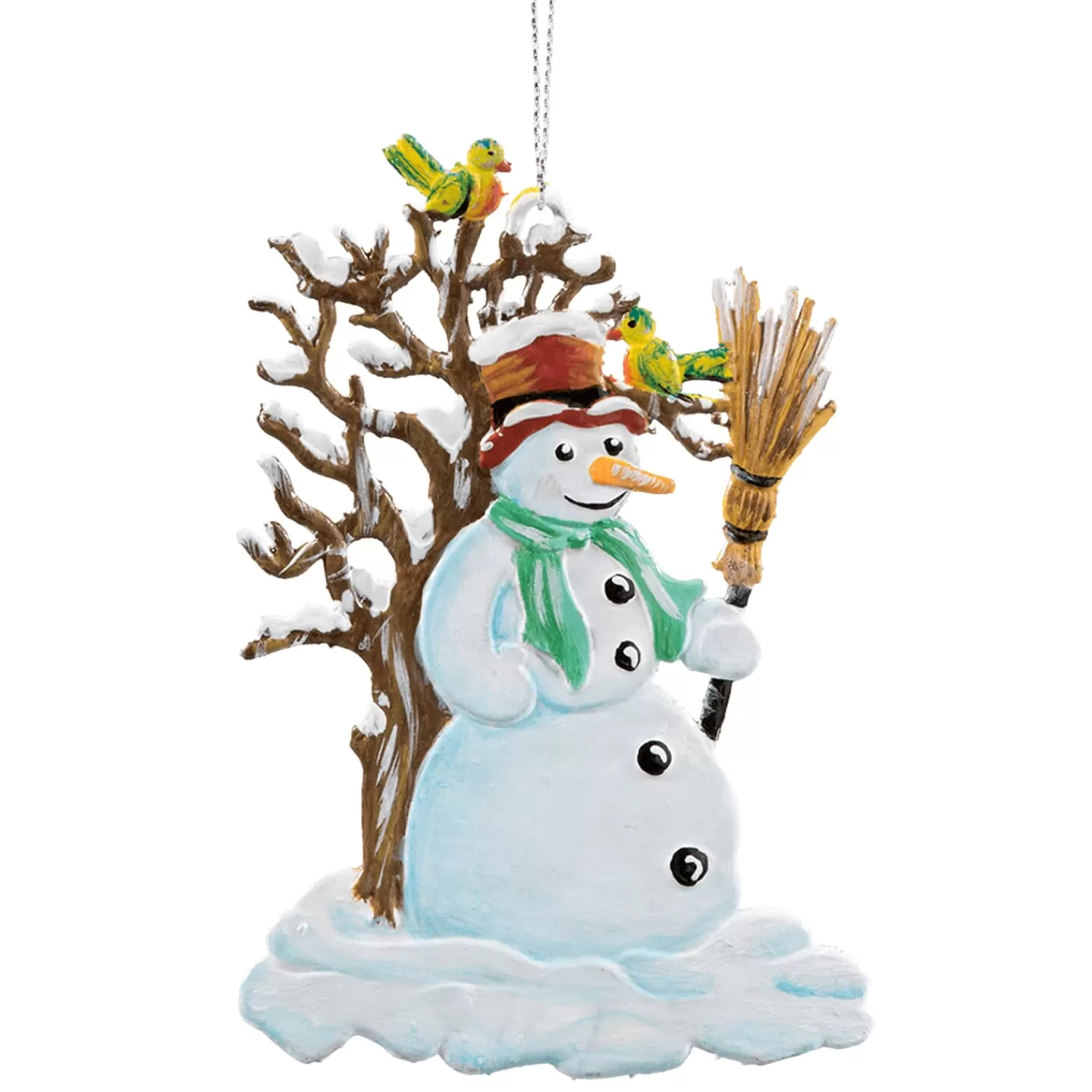 Käthes Original Baumschmuck Aus Zinn<Schneemann Mit Baum