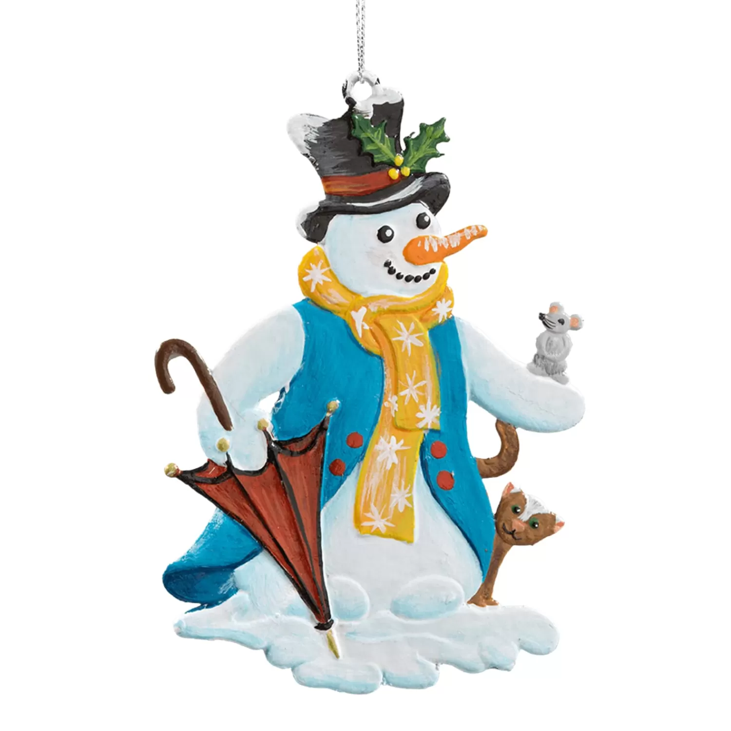 Käthes Original Baumschmuck Aus Zinn<Schneemann Mit Schirm