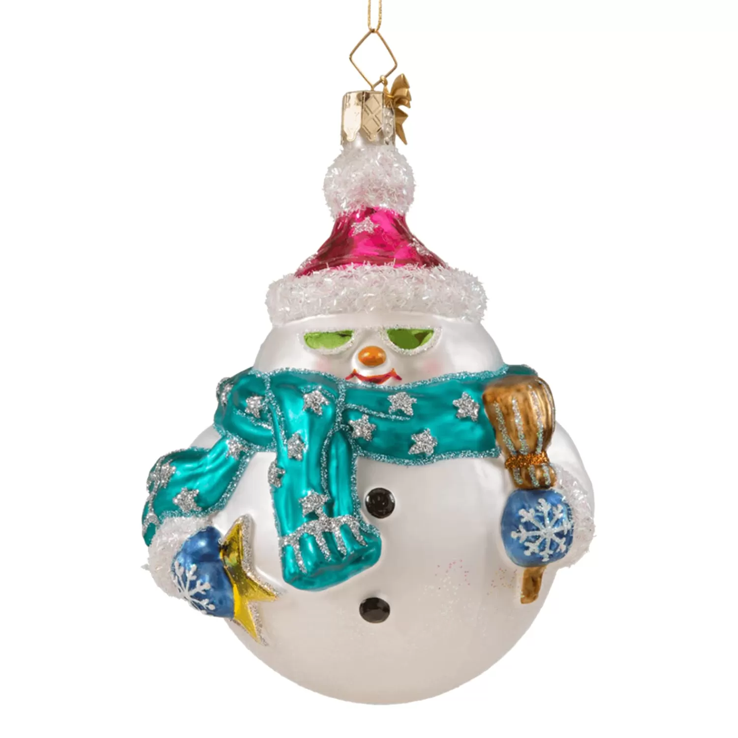 Poesie in Glas Baumschmuck Aus Glas<Schneemann Sunnyboy