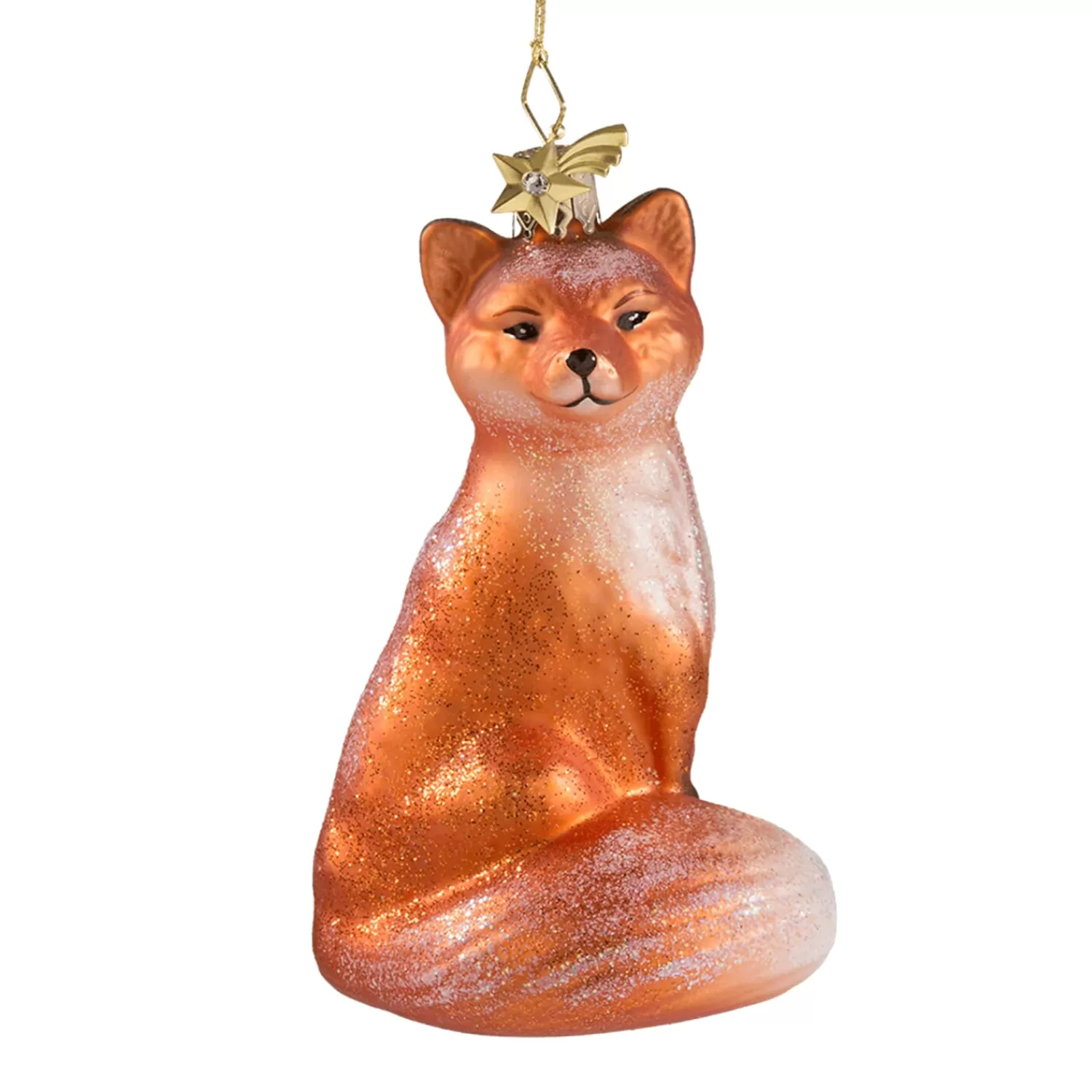 Poesie in Glas Baumschmuck Aus Glas<Sitzender Fuchs