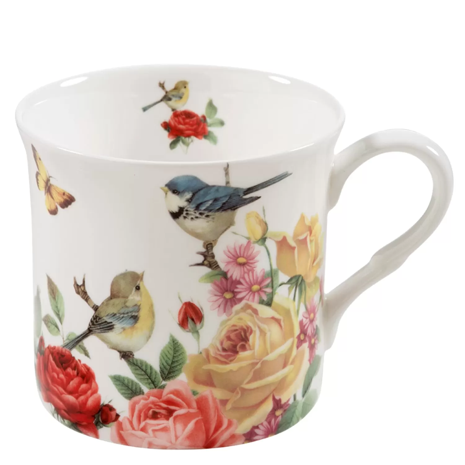 Käthe Wohlfahrt Tischdeko<Tasse Rosen/Vogel