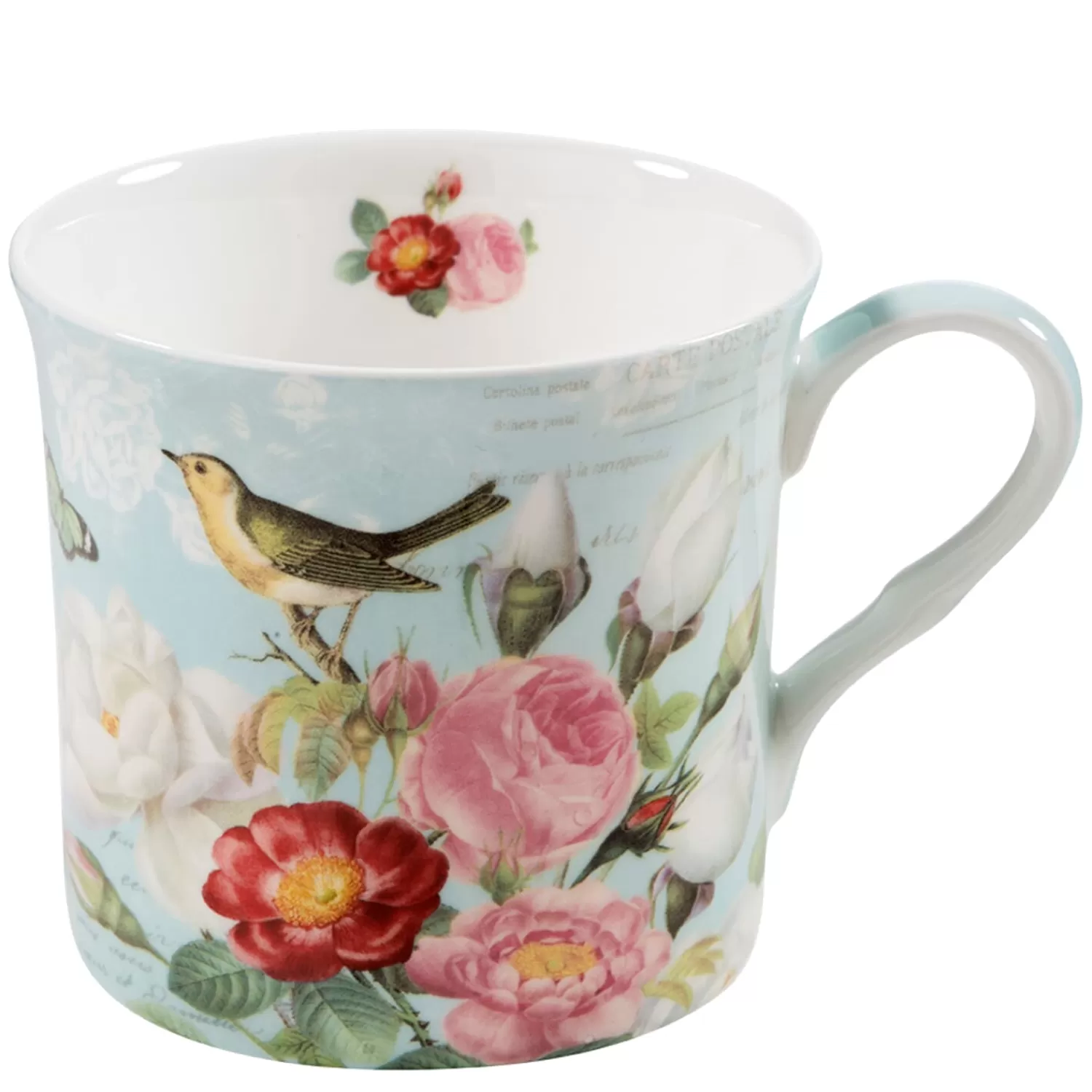 Käthe Wohlfahrt Tischdeko<Tasse Rosen/Vogel