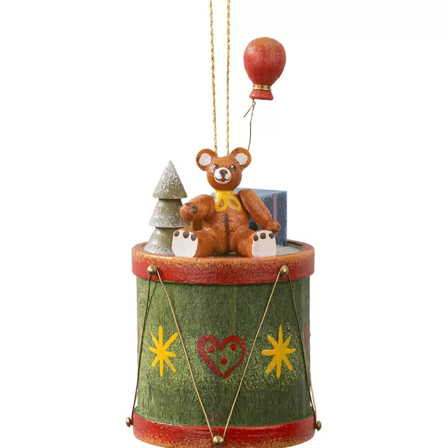 Käthes Original Baumschmuck Aus Holz<Trommel Mit Teddy