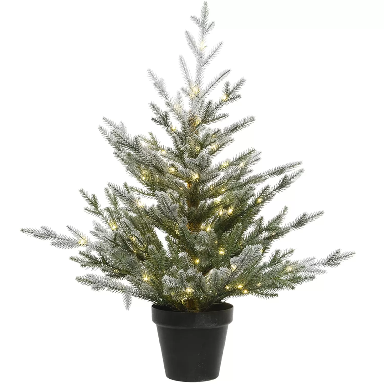 Käthe Wohlfahrt Künstliche Weihnachtsbäume<Weihnachtsbaum Im Topf, Mit Led Beleuchtung, 75 Cm