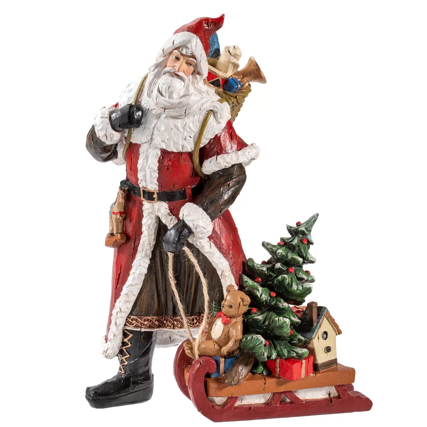 Käthe Wohlfahrt Standfiguren<Weihnachtsmann Mit Schlitten