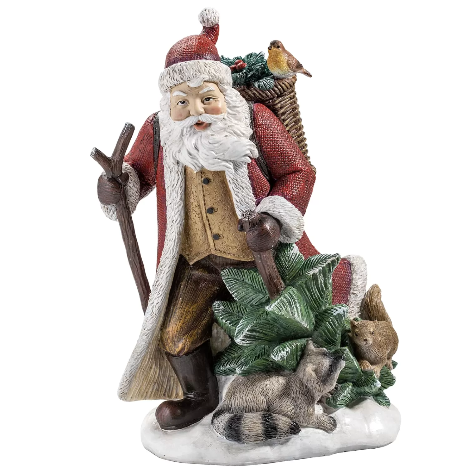 Käthe Wohlfahrt Standfiguren<Weihnachtsmann Mit Waldtieren